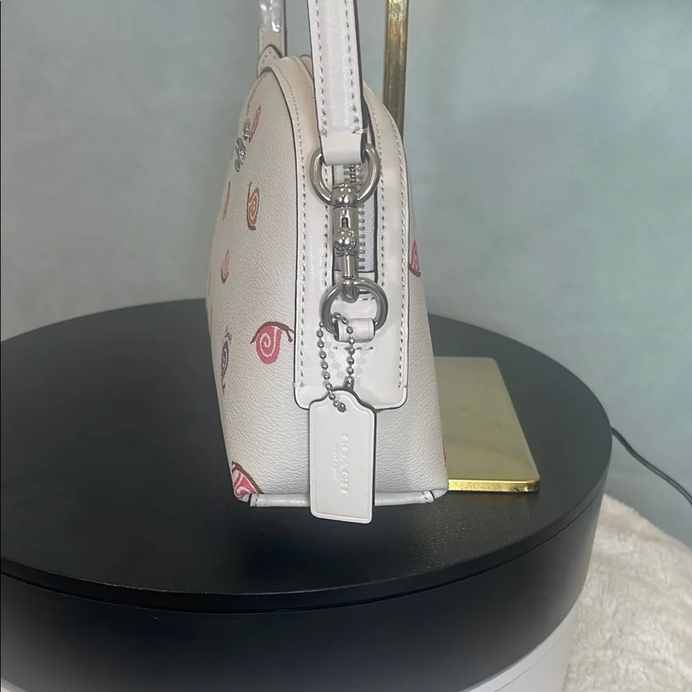 Coach White Crossbody Bag with Multicolor Accents - Picture 4 of 14